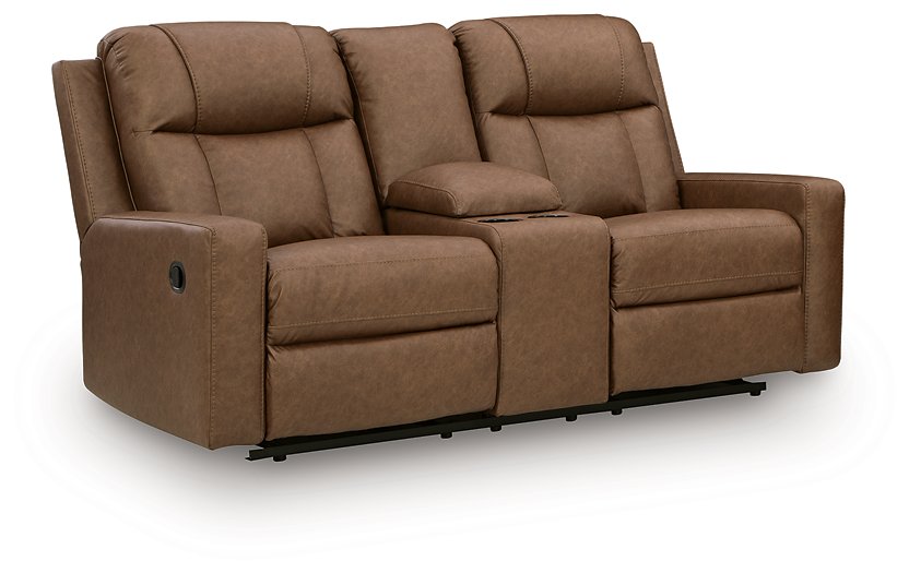 Mackmenville Reclining Loveseat with Console - Dream Home Furniture & Mattress (Waite Park, MN)