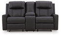 Mackmenville Reclining Loveseat with Console - Dream Home Furniture & Mattress (Waite Park, MN)