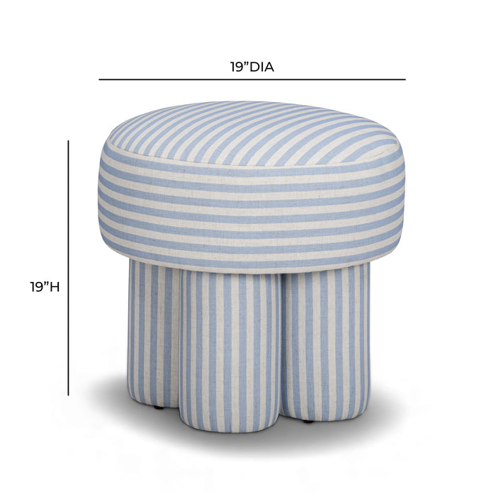 Masha Performance Linen Accent Stool