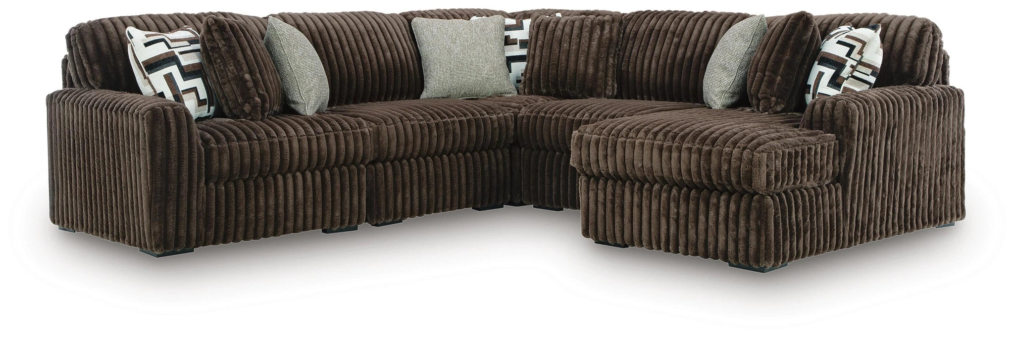 Midnight-Madness Sectional with Chaise - Dream Home Furniture & Mattress (Waite Park, MN)