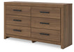 Broachmyn Dresser and Mirror - Dream Home Furniture & Mattress (Waite Park, MN)