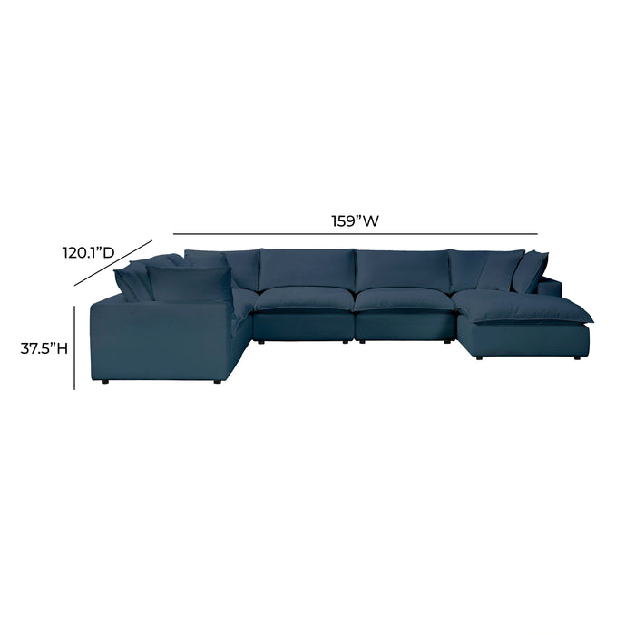 Cali 7-Piece Modular Large Chaise Sectional