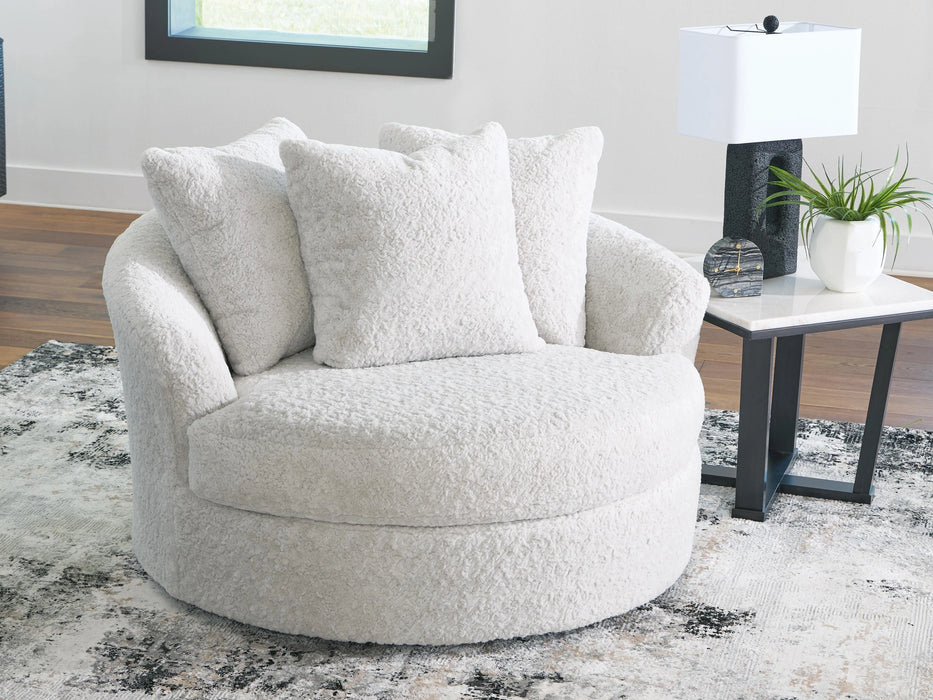 Cuddle Plush Oversized Swivel Accent Chair - Dream Home Furniture & Mattress (Waite Park, MN)