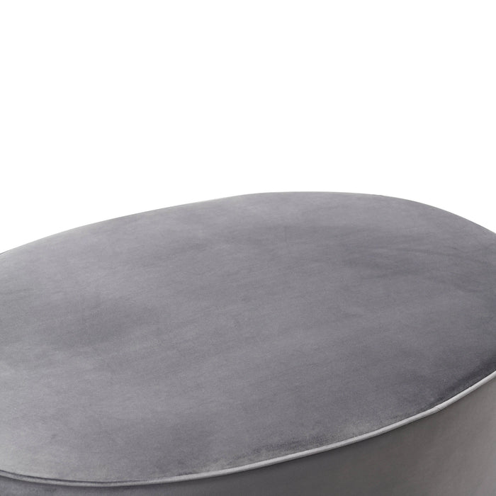 Scarlett Performance Velvet Oval Ottoman