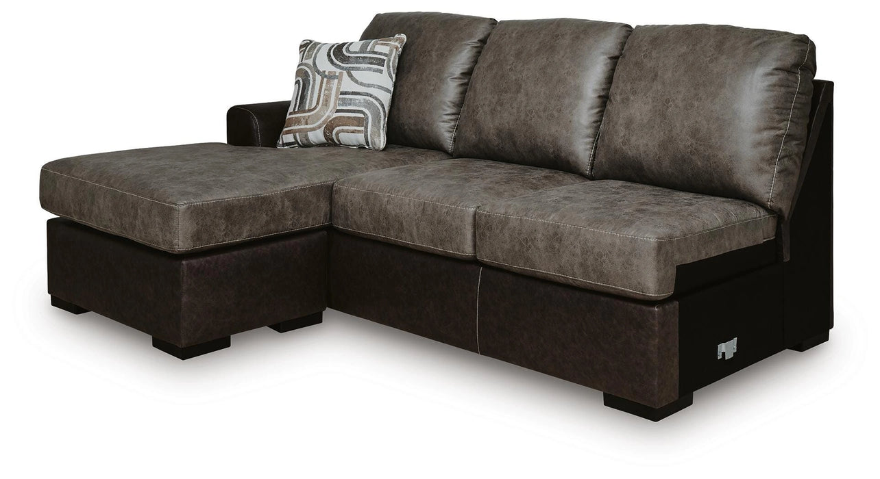 Castille Way Sectional with Chaise - Dream Home Furniture & Mattress (Waite Park, MN)