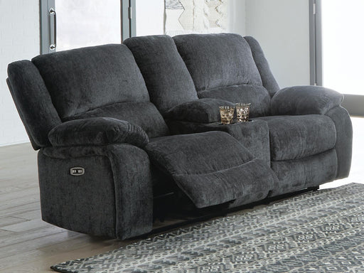 Draycoll Power Reclining Loveseat with Console - Dream Home Furniture & Mattress (Waite Park, MN)