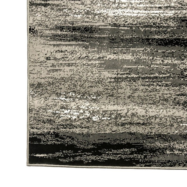 Sivas Area Rug Black and White - Dream Home Furniture & Mattress (Waite Park, MN)