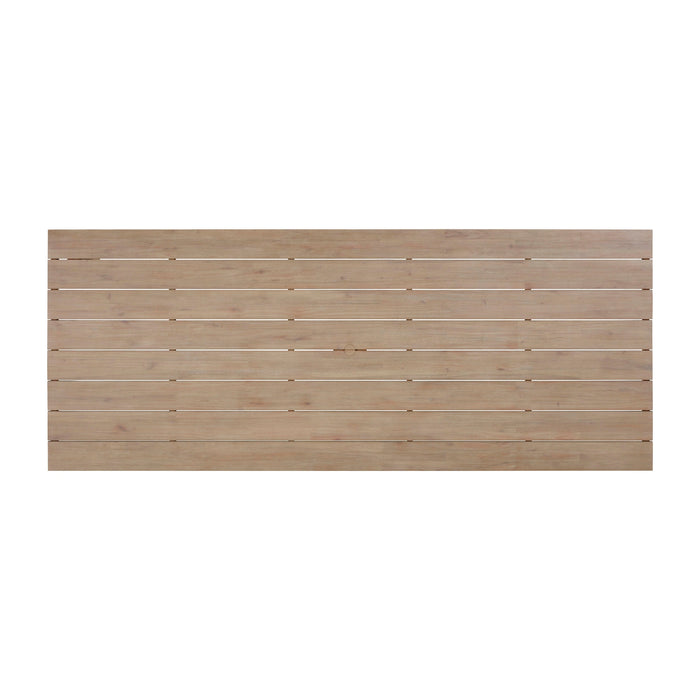 Cassie Natural Outdoor Rectangular Dining Table (75"-108")