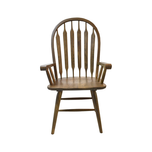 Colonial Oak Arrow Arm Chair - Dream Home Furniture & Mattress (Waite Park, MN)