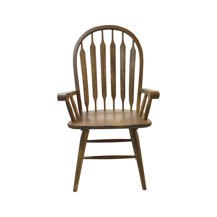 Colonial Oak Arrow Arm Chair - Dream Home Furniture & Mattress (Waite Park, MN)