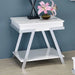 TITUS End Table, White/Chrome - Dream Home Furniture & Mattress (Waite Park, MN)