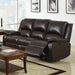 Oxford Rustic Dark Brown Motion Sofa - Dream Home Furniture & Mattress (Waite Park, MN)