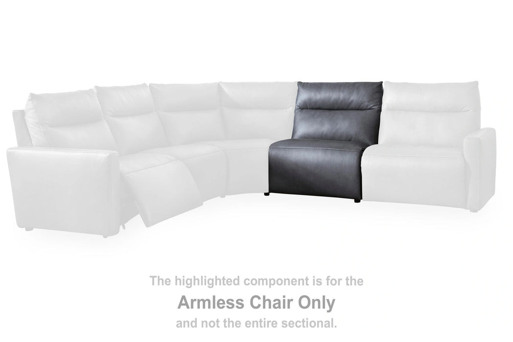 ModZ Power Reclining Sectional with Audio Consoles - Dream Home Furniture & Mattress (Waite Park, MN)