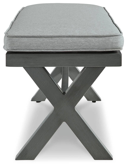 Elite Park Outdoor Bench with Cushion - Dream Home Furniture & Mattress (Waite Park, MN)