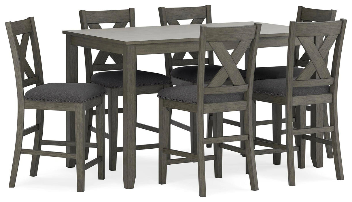Caitbrook Counter Height Dining Table and Bar Stools (Set of 7) - Dream Home Furniture & Mattress (Waite Park, MN)