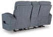 Studio Cave Power Reclining Loveseat with Console - Dream Home Furniture & Mattress (Waite Park, MN)