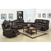 Oxford Rustic Dark Brown Motion Sofa - Dream Home Furniture & Mattress (Waite Park, MN)