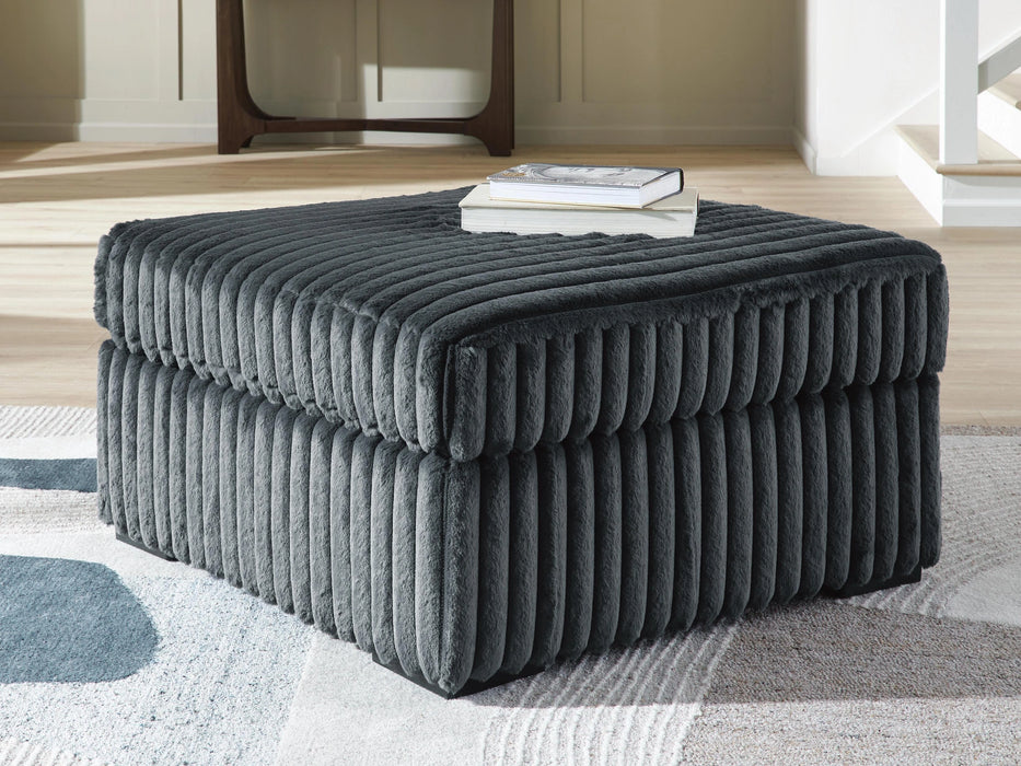 Midnight-Madness Oversized Accent Ottoman - Dream Home Furniture & Mattress (Waite Park, MN)