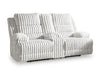 Rhines Falls Power Reclining Loveseat with Console - Dream Home Furniture & Mattress (Waite Park, MN)