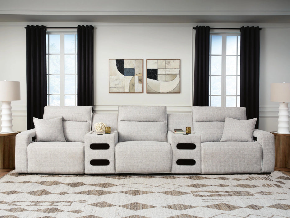 Modmax II Power Reclining Sectional with Audio Consoles - Dream Home Furniture & Mattress (Waite Park, MN)