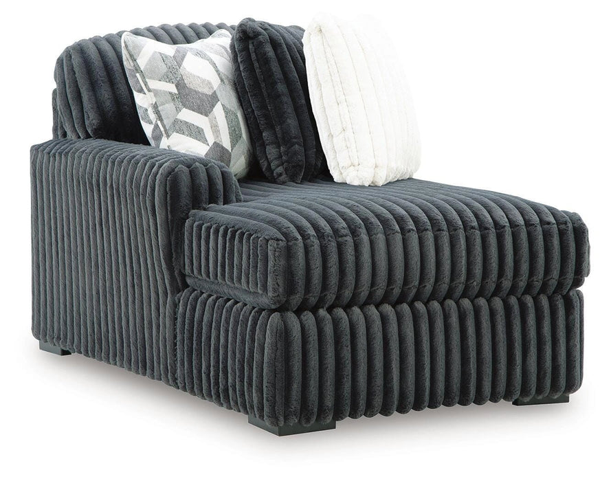Midnight-Madness Sectional with Chaise - Dream Home Furniture & Mattress (Waite Park, MN)