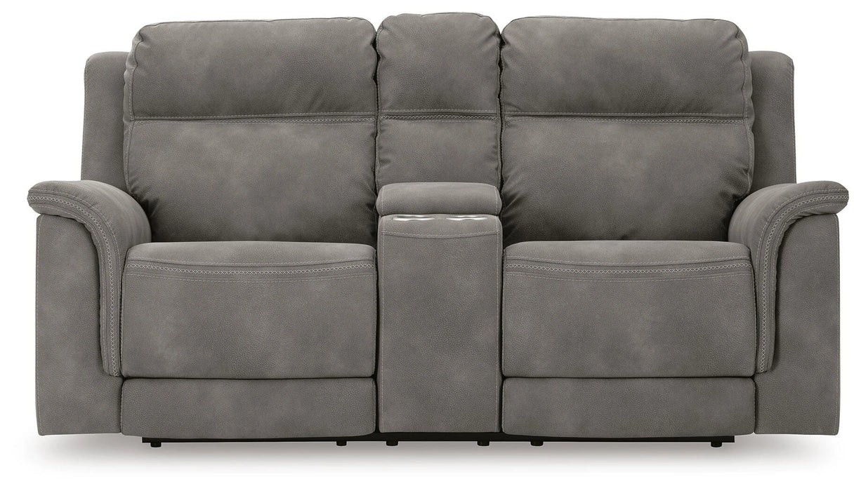 Next-Gen DuraPella Power Reclining Loveseat with Console - Dream Home Furniture & Mattress (Waite Park, MN)