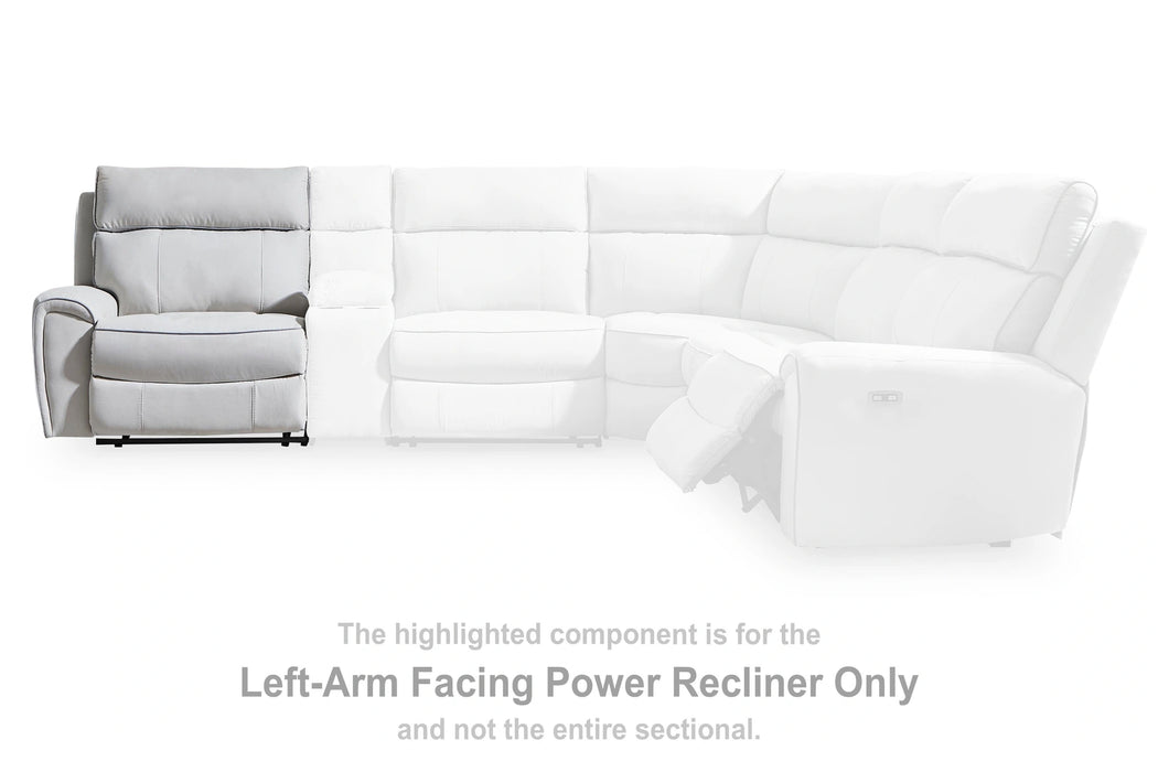 Social Pointe Reclining Sectional with Storage Consoles - Dream Home Furniture & Mattress (Waite Park, MN)