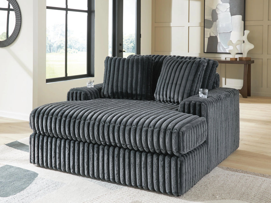Midnight-Madness Oversized Chaise - Dream Home Furniture & Mattress (Waite Park, MN)