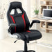 Argon Black/Silver/Red Office Chair - Dream Home Furniture & Mattress (Waite Park, MN)
