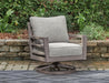 Hillside Barn Outdoor Swivel Lounge with Cushion - Dream Home Furniture & Mattress (Waite Park, MN)