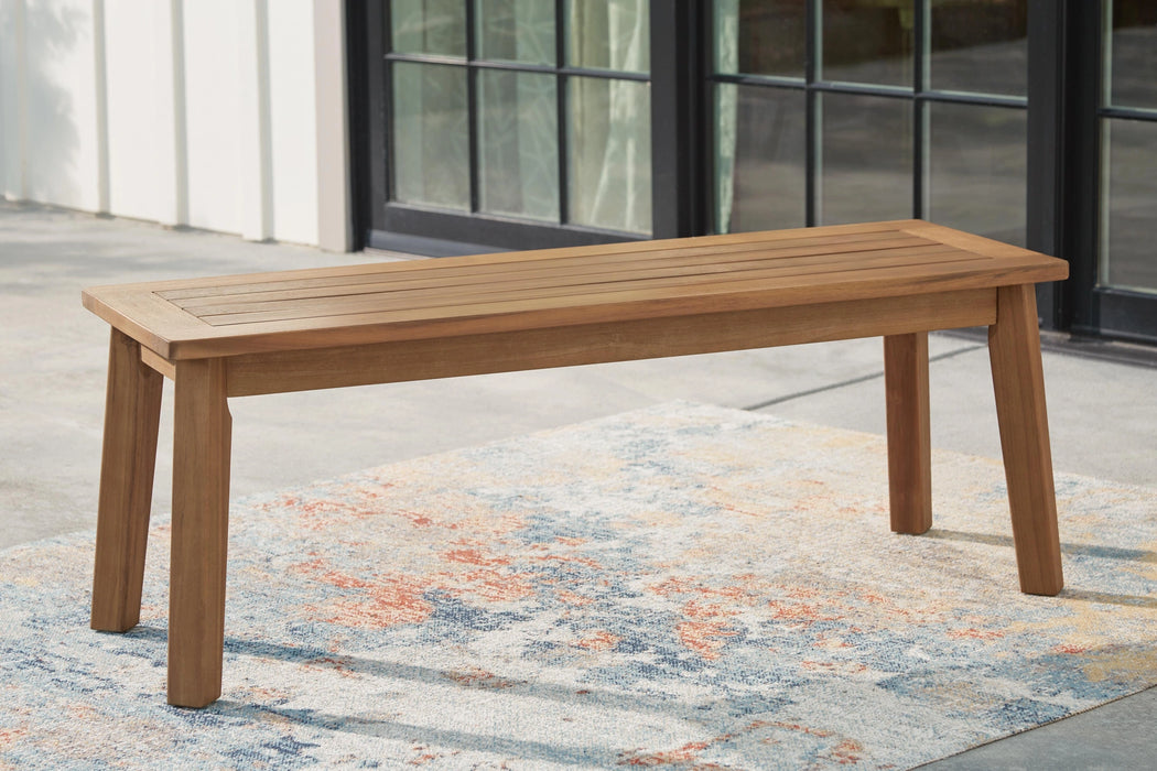 Janiyah Outdoor Dining Bench - Dream Home Furniture & Mattress (Waite Park, MN)