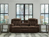 Observation Power Reclining Sofa with Drop Down Table - Dream Home Furniture & Mattress (Waite Park, MN)