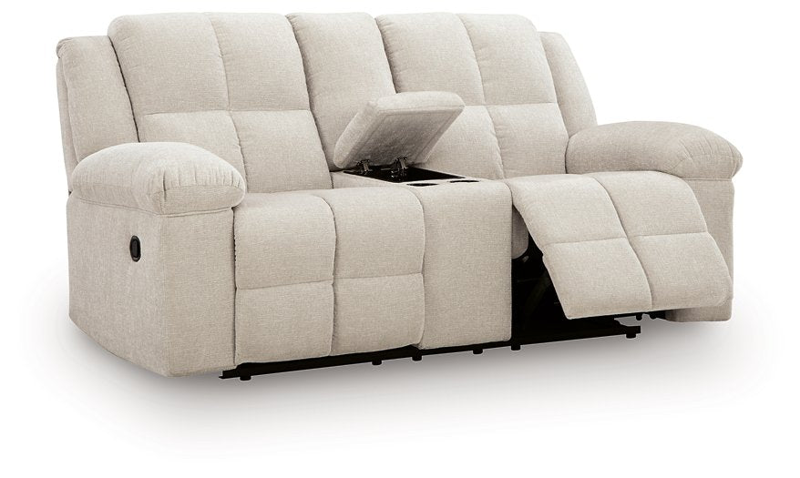 Orlen Reclining Loveseat with Console - Dream Home Furniture & Mattress (Waite Park, MN)