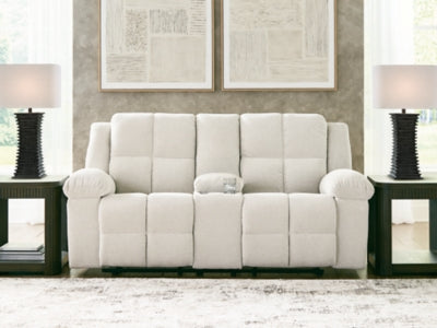 Orlen Reclining Loveseat with Console - Dream Home Furniture & Mattress (Waite Park, MN)