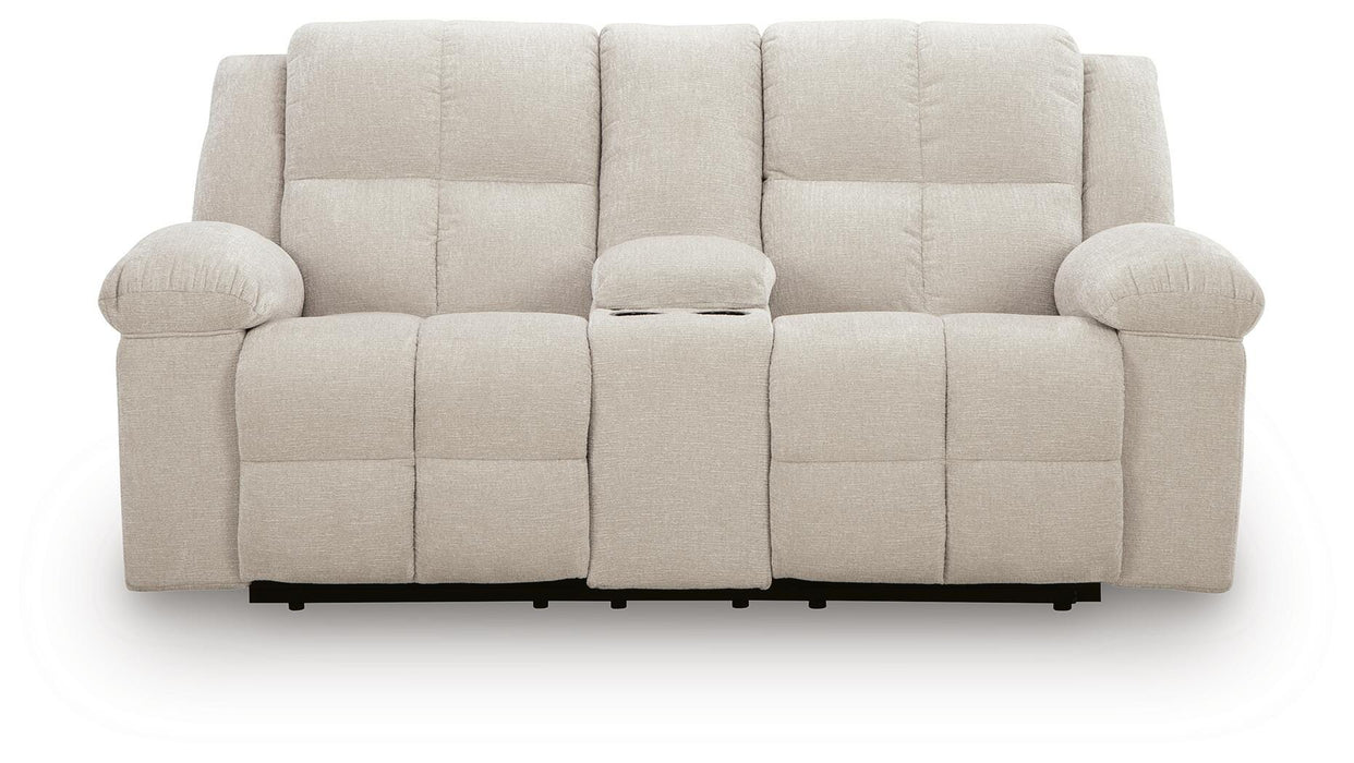 Orlen Reclining Loveseat with Console - Dream Home Furniture & Mattress (Waite Park, MN)