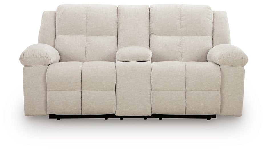 Orlen Reclining Loveseat with Console - Dream Home Furniture & Mattress (Waite Park, MN)