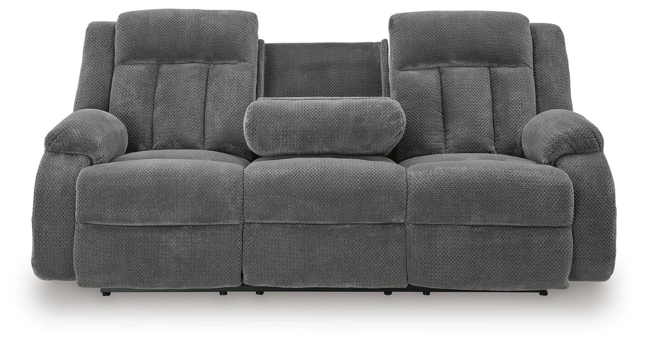 Observation Power Reclining Sofa with Drop Down Table - Dream Home Furniture & Mattress (Waite Park, MN)