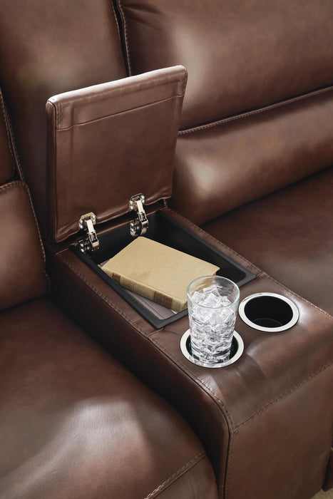 DeepWakes Power Reclining Sectional with Chaise - Dream Home Furniture & Mattress (Waite Park, MN)