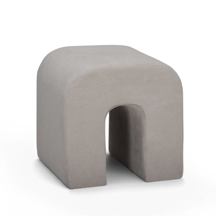Desi Performance Velvet Ottoman