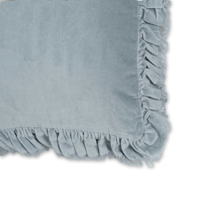 Alessia 20.5" Distressed Velvet Square Throw Pillow