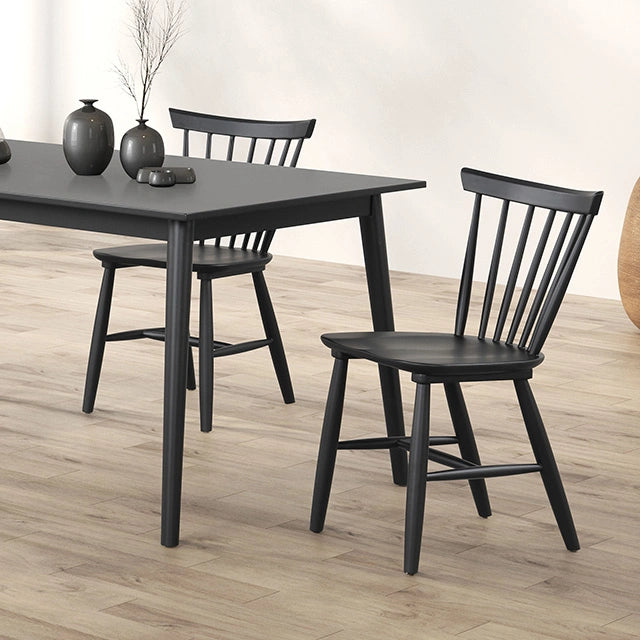 Beale Dining Table Walnut & Black - Dream Home Furniture & Mattress (Waite Park, MN)