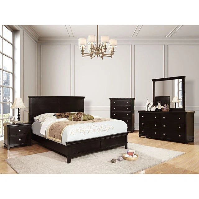 Spruce Full & Queen Bed Chrome & Expressso - Dream Home Furniture & Mattress (Waite Park, MN)