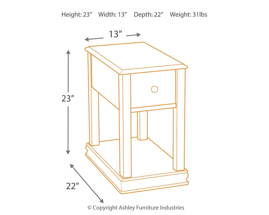 Breegin Chairside End Table - Dream Home Furniture & Mattress (Waite Park, MN)