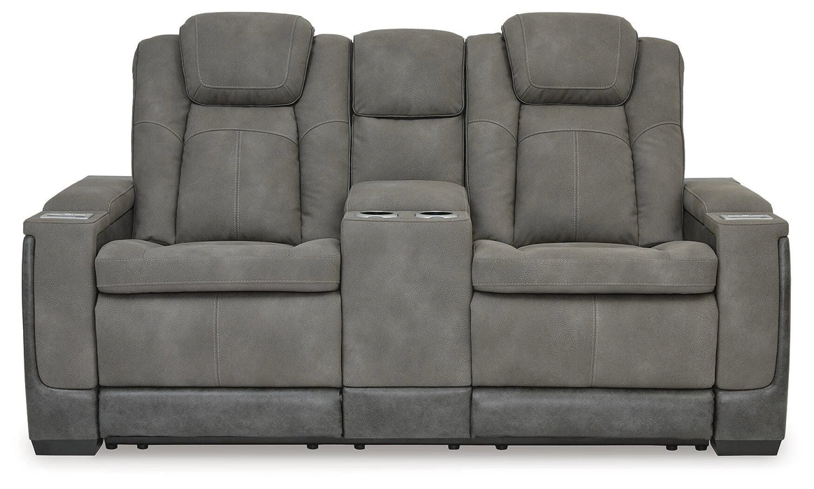 Next-Gen DuraPella Power Reclining Loveseat with Console - Dream Home Furniture & Mattress (Waite Park, MN)
