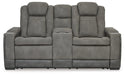 Next-Gen DuraPella Power Reclining Loveseat with Console - Dream Home Furniture & Mattress (Waite Park, MN)