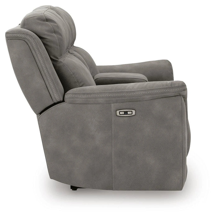 Next-Gen DuraPella Power Reclining Loveseat with Console - Dream Home Furniture & Mattress (Waite Park, MN)