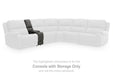 5Z - Pittson Power Reclining Sectional - Dream Home Furniture & Mattress (Waite Park, MN)