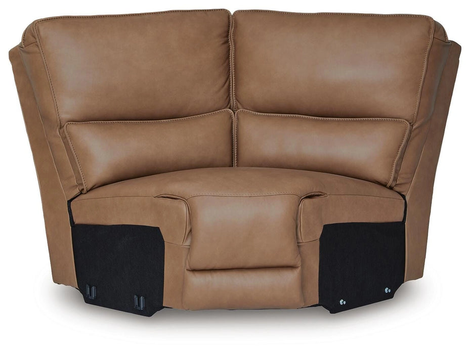 DeepWakes Reclining Sectional with Storage Console - Dream Home Furniture & Mattress (Waite Park, MN)