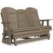 Hyland wave Outdoor Glider Loveseat - Dream Home Furniture & Mattress (Waite Park, MN)
