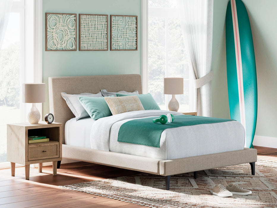 Cielden Upholstered Bed with Roll Slats - Dream Home Furniture & Mattress (Waite Park, MN)